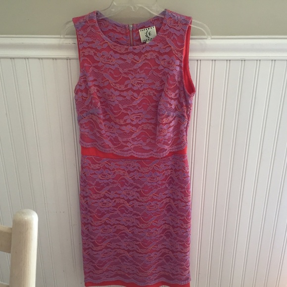 Bundles of 3, 30% off! Neon lace cocktail dress
