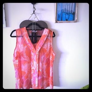 Banana Republic Sleeveless Chiffon Blouse