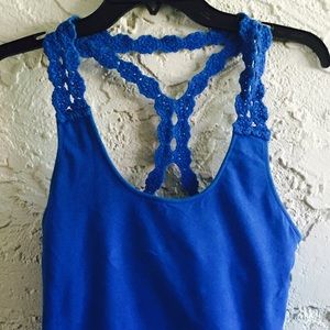 Victoria's Secret Crochet Racerback Bra Top Tank