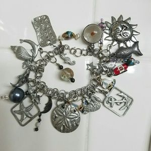 Nautical themed charm bracelet