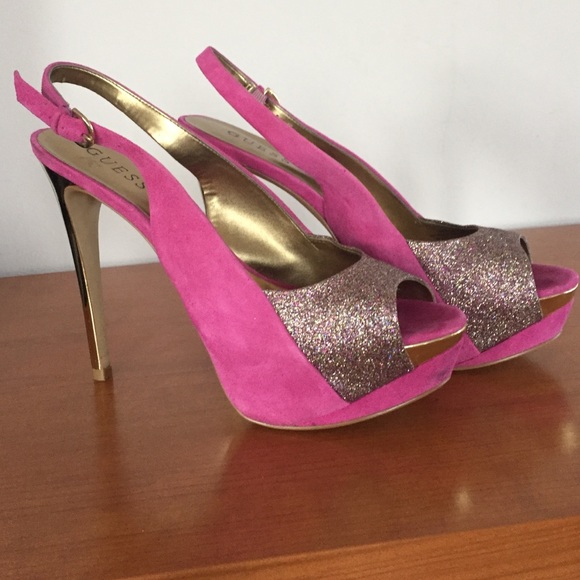 Guess suede heels