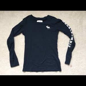 Abercrombie & Fitch Navy Long Sleeve Shirt