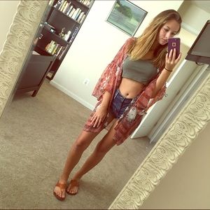 American eagle sheer kimono