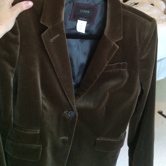 J. Crew Jackets & Blazers - JCrew olive velvet blazer - worn once