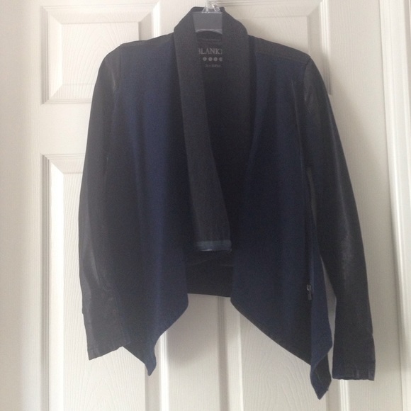 Private practice jacket in black and navy denim - Picture 2 of 3