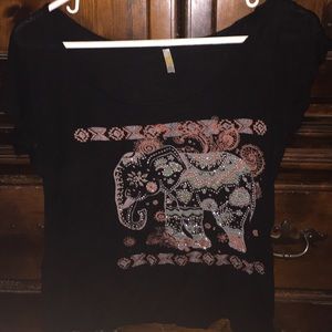 black light weight tee