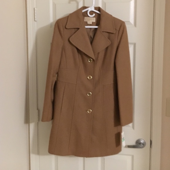 Michael Kors Jackets & Blazers - NEW Michael Kors beautiful wool/poly blend coat