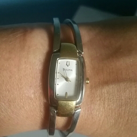 Bulova gold and silver watch