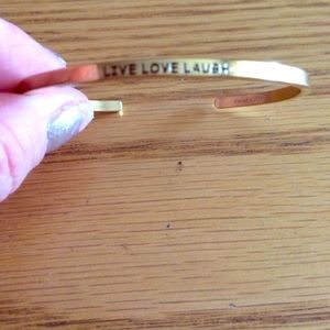 Caring Cuff "Live, Love Laugh"