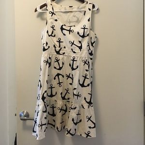 Dizzy Anchor Dress J. Crew