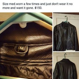 Leather coat