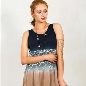 Umgee lace ombre sleeveless dress