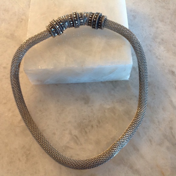 SILVER MESH NECKLACE
