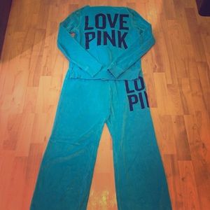 Victorias secret velour sweatsuit. Size Medium