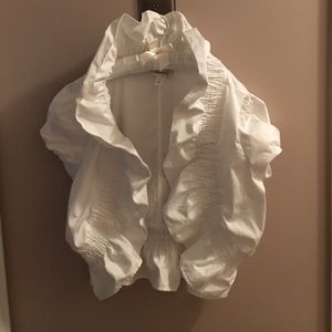Dress Barn ruffle trim bolero
