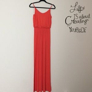 Coral color Maxi dress!