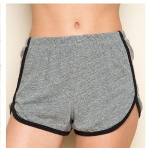Brandy Melville lisette grey and black shorts nwt!