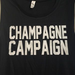 Champagne Campaign muscle tank