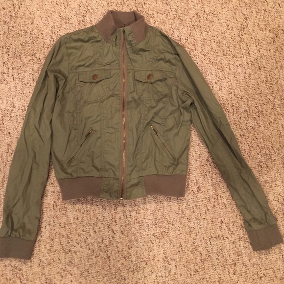 Green bomber jacket