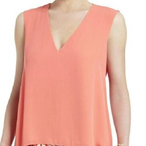 Bcbg eliza coral tank
