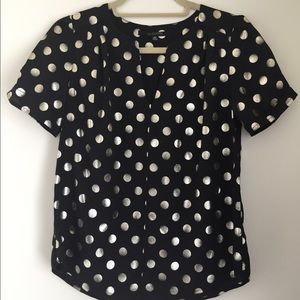 Polka dot party top (19Cooper by Stitch Fix)