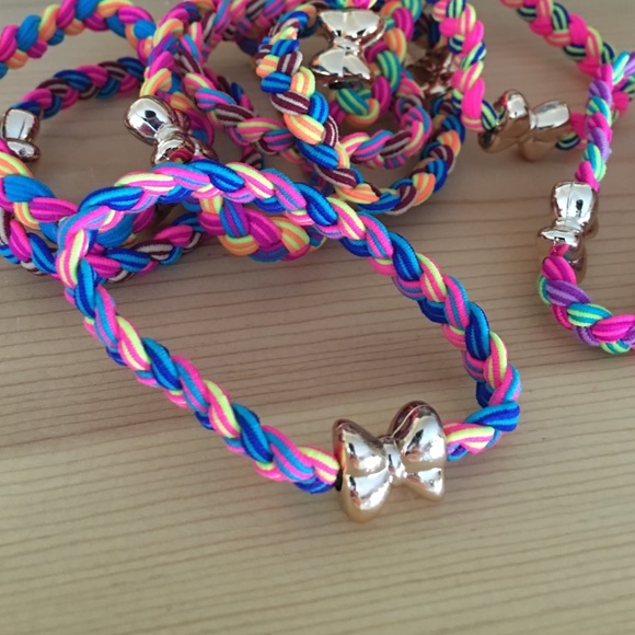 9 Elastic Ribbon Hairbands - Picture 4 of 5