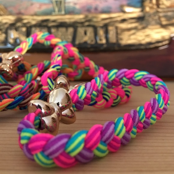 9 Elastic Ribbon Hairbands - Picture 3 of 5