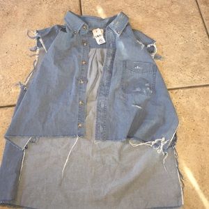 LF denim vest