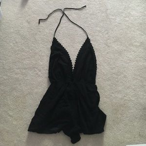 Black Kendall and Kylie romper