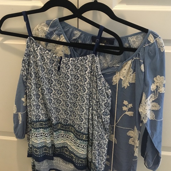 2 for $10 Francesca's Floral Blouses