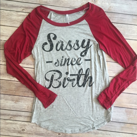 😍Customer Pick! L Sassy Since Birth tee - Picture 2 of 4