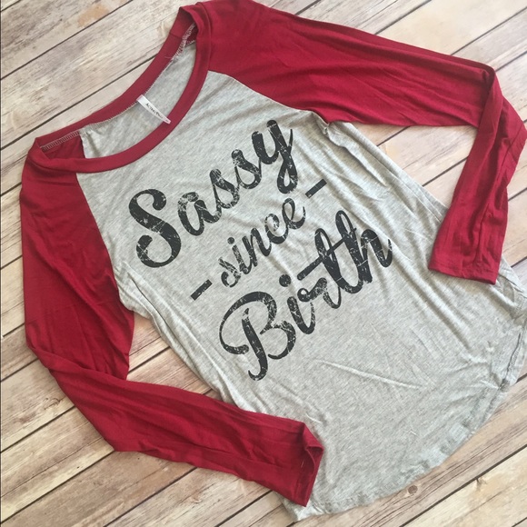 😍Customer Pick! L Sassy Since Birth tee - Picture 3 of 4