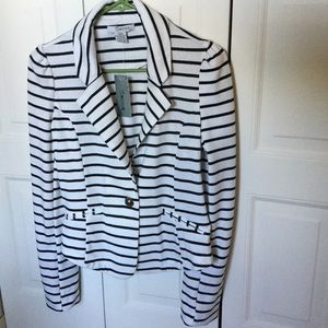 SWOON Off white and black  knit jacket.