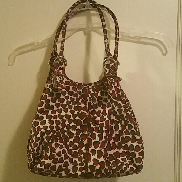 Prada heart print top handle bag 100% authentic