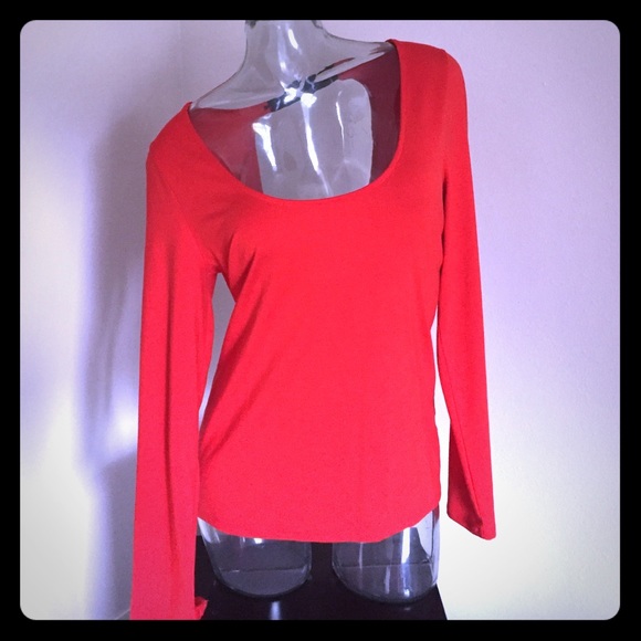 Victoria's Secret Long Sleeve Bow Back Tee