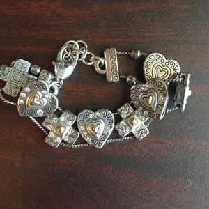 Brighton Cross and Heart Bracelet