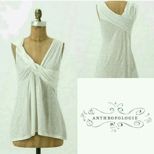 Sale! Anthropologie Twist and Flounce Tank