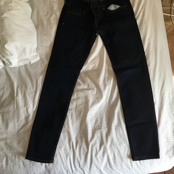 Dark blue jeans
