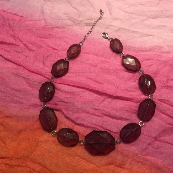 Cut glass necklace