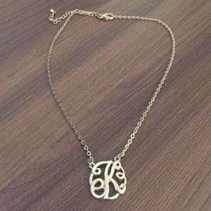 Francesca collection monogram "k" necklace
