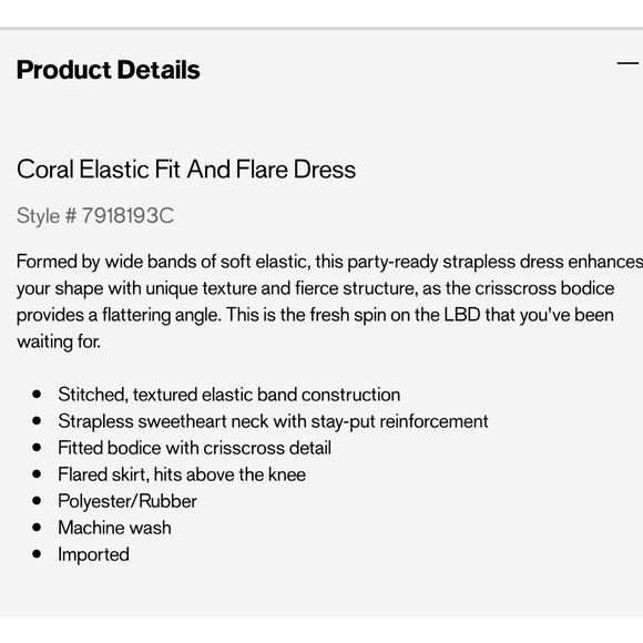 Express Fit & Flare Dress - Picture 3 of 3