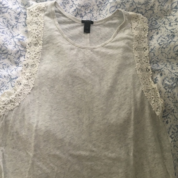 Jcrew flower sleeve tank