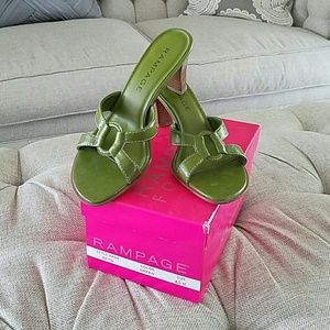 Rampage Betsi Green Sandals