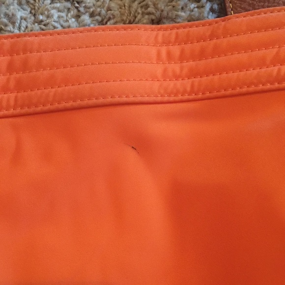 Orange nylon Dooney & Burke purse - Picture 3 of 4
