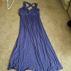 Purple maxi dress from motherhood maternity