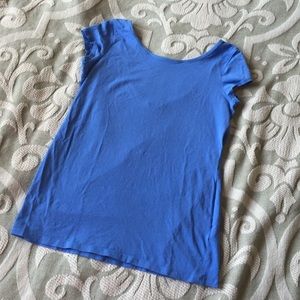 Blue low-back T-shirt