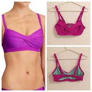 Athlete Twister bikini top in purple 34B/C