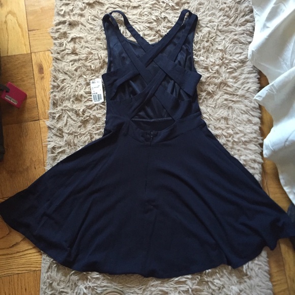 Forever 21 Dresses & Skirts - Forever 21 Navy Criss-Cross Dress