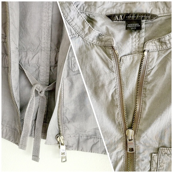✨A/X Armani Exchange Biker Jacket 100% Cotton✨ - Picture 4 of 4
