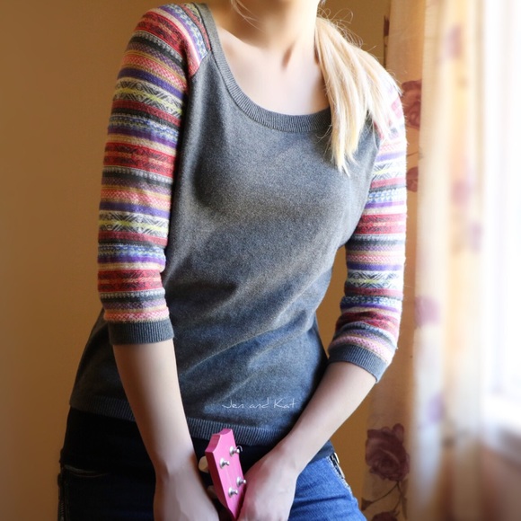 Pink Rose ✧ cozy & cute 3/4 sleeve sweater